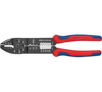 KNIPEX 97 32 240 Crimping Pliers black lacquered with multi-component grips 240 mm Multicoloured