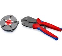 Knipex 97 33 01 "Multicrimp" Crimping Plier with 3 interchangeable Dies, Multi-Colour