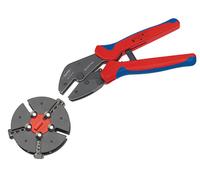 KNIPEX Multicrimp Crimping Pliers with Changer Magazine with Multi-Component Handles 250 mm, 97 33 01