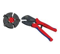 KNIPEX Multicrimp Crimping Pliers with Changer Magazine, 5 Crimping Dies, for All Common Crimping Applications, Crimping Tool, Wire Crimper, 97 33 02