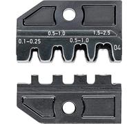 Knipex 97 49 04 Crimping Dies for Non-Insulated Open Plug-Type Connectors, Black, 2.8/4.8 mm
