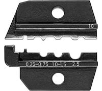 KNIPEX 97 49 10 Crimping dies for non-insulated tubular cable lugs and crimp terminals in accordance with DIN 46237 and non-insulated butt and crimp connectors in accordance with DIN 46341, 0.75 - 2.5 mm