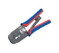 Knipex 97 51 10 SB Crimping Pliers for RJ11/12 RJ45 Western Plugs
