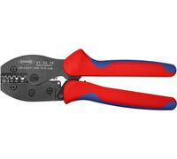 KNIPEX 97 52 38 PreciForce Crimping Pliers burnished with multi-component grips 220 mm, multi-colour
