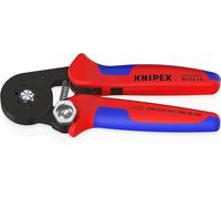 Knipex Self-Adjusting Crimping Pliers for wire ferrules with lateral access burnished, with multi-component grips 180 mm (self-service card/blister) 97 53 14 SB