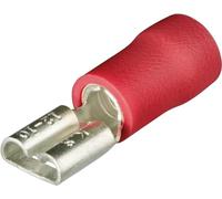 Knipex 97 99 001 insulated Blade Terminal Sockets, Red, 2.8 x 0.5 mm, Set of 100 Piece