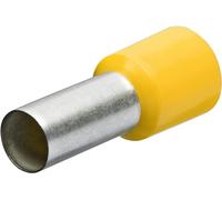 Knipex 97 99 336 End Sleeves/Ferrules with Collar for 6 mm, Yellow, 20 mm, Set of 100 Piece