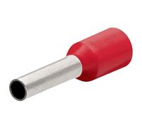 Knipex 97 99 352 End Sleeves/Ferrules with Collar for 1 mm, Red, 16 mm, Set of 200 Piece
