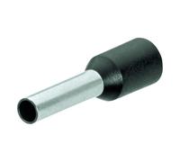 Knipex 97 99 353 End Sleeves/Ferrules with Collar for 1.5 mm, Black, 16 mm, Set of 200 Piece