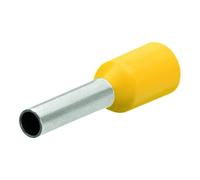 Knipex 97 99 356 End Sleeves/Ferrules with Collar for 6 mm, Yellow, 26 mm, Set of 100 Piece