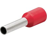 Knipex 97 99 357 End Sleeves/Ferrules with Collar for 10 mm, Red, 28 mm, Set of 100 Piece