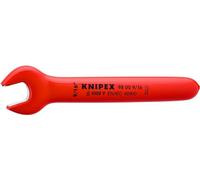 Knipex 98 00 9/16" Open-End Insulated Wrench, Red, 9/16-Inch
