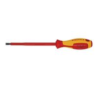 KNIPEX 98 20 65 VDE Insulated Slotted Screwdriver, 6.5 x 150mm