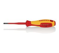 Knipex 98 25 01 Sls Vde Insulated Plus/minus Pozidriv Screwdriver, Pz/s1 X 80mm 28057