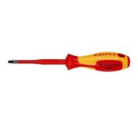 KNIPEX 98 25 02 SLS VDE Insulated Plus/Minus Pozidriv Screwdriver, PZ/S2 x 100mm