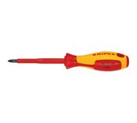 KNIPEX 98 25 02 VDE Insulated Pozidriv Screwdriver, PZ2 x 100mm