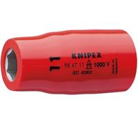 Knipex 98 47 11 Hexagon Sockets, Red/Silver, 1/2-Inch/11 mm