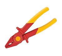 KNIPEX 98 62 01 Flat Nose Pliers of Plastic Insulating with Soft Plastic Zone for Better Grip 180 mm Multicoloured