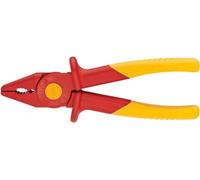 KNIPEX 98 62 01 Flat Nose Pliers of plastic insulating with soft plastic zone for better grip 180 mm Multicoloured