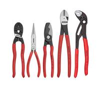 KNIPEX - 9K 00 80 108 US Tools - 5 Piece Automotive Starter Pliers Set (87 01 250, 95 11 200, 26 11 200, 74 01 250, 71 31 200) (9K0080108US)