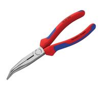 Knipex Snipe Nose Side Cutting Pliers (Stork Beak Pliers) black atramentized, with multi-component grips 200 mm (self-service card/blister) 26 22 200 SB