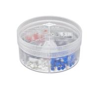 KNIPEX Assortment Boxes, with 450 Insulated Wire Ferrules, 0.5-2.5 mm², in Practical Dispenser Box, by Din Colour Code, Wire Ferrules Kit, 97 99 906