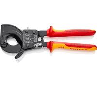 KNIPEX Cable Cutter (ratchet action) 1000V-insulated (250 mm) 95 36 250 (self-service card/blister)