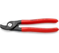 KNIPEX Cable Shears Self-Service Card with Plastic Coating 165 mm, 95 11 165 SB