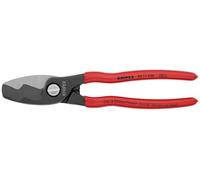 KNIPEX Cable Shears-Twin Cut Edges | 8" Copper & Aluminum Cable Shears - Precision Hardened Steel