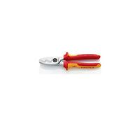Knipex Cable Shears with twin cutting edge chrome-plated, insulated with multi-component grips, VDE-tested 200 mm 95 16 200