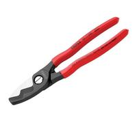 Knipex Cable Shears with Twin Cutting Edge PVC Grip 200mm KPX9511200