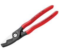 Knipex Cable Shears with Twin Cutting Edge PVC Grip 200mm KPX9511200