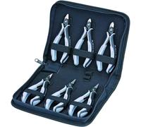 KNIPEX Case 6 Parts 215 mm, 00 20 16 P ESD | For Electronics Pliers with Tools for Work on Electronic Components