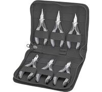 KNIPEX Case for Electronics Pliers with Tools for Work on Electronic Components 6 Parts 215 mm, 00 20 17