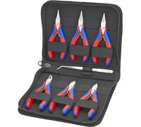 KNIPEX Case for Electronics Pliers with Tools for Work on Electronic Components 7 Parts 215 mm, 00 20 16