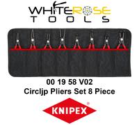 KNIPEX - 00 19 58 V02 Tools - 8 Piece Precision Circlip Pliers Set (001958V02)