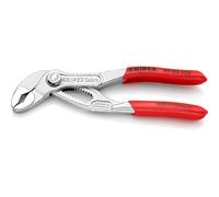 KNIPEX Cobra High-Tech Water Pump Pliers Chrome-Plated with Non-Slip Plastic Coating 125 mm, 87 03 125