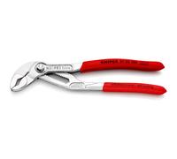 KNIPEX Cobra High-Tech Water Pump Pliers Chrome-Plated with Non-Slip Plastic Coating 180 mm, 87 03 180