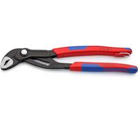 Knipex Cobra® High-Tech Water Pump Pliers grey atramentized, with multi-component grips, with integrated tether attachment point for a tool tether 250 mm 87 02 250 T