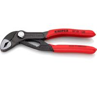 Knipex Cobra High-Tech Water Pump Pliers grey atramentized, with non-slip plastic coating 125 mm (self-service card/blister) 87 01 125 SB