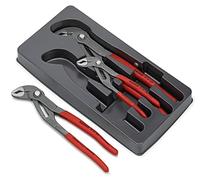 Knipex 0020 09 V02 Cobra Water Pump Pliers 3Pc Set 180mm 250mm 300mm Push Button