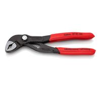 KNIPEX Cobra Water Pump Pliers, 150 mm, Nuts to 30 mm, Pipes to 36 mm, Self-Locking, Fine Adjustment by Button Push, Pipe Wrench, 87 01 150