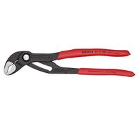 KNIPEX Cobra Water Pump Pliers, 250 mm, Nuts to 46 mm, Pipes to 50 mm, Self-Locking, Fine Adjustment by Button Push, Pipe Wrench, 87 01 250