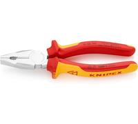 KNIPEX Combination Pliers Chrome Vanadium Chrome-Plated, 01 06 190 | Insulated with Multi-Component Grips; VDE-Tested 190 mm