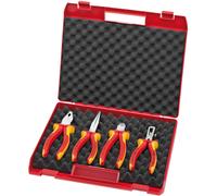 Würth® 'RED' Electric Set VDE 4 Piece VDE Insulated Plier Set ZEBRA® - 071401580