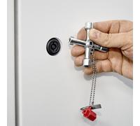 KNIPEX Control Cabinet Key for All Standard Cabinets and Shut-Off Systems 76 mm, 00 11 03