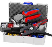 KNIPEX Crimp Assortment for Wire Ferrules, 97 90 14 | 1 x 97 53 18; 1 x 12 52 195; 9 x Wire Ferrule Sets 265 mm