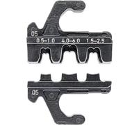 KNIPEX Crimping die for non-insulated open plug type connectors (plug width 4.8 + 6.3 mm) 97 39 05, black