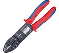 KNIPEX Crimping Pliers, 0.5-6.0 mm², for Cable Connectors and Plug Connectors, with Stripping and Cutting Function, Crimping Tool, 97 22 240