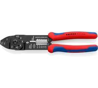 Knipex Crimping Pliers black lacquered, with multi-component grips 230 mm 97 21 215 B